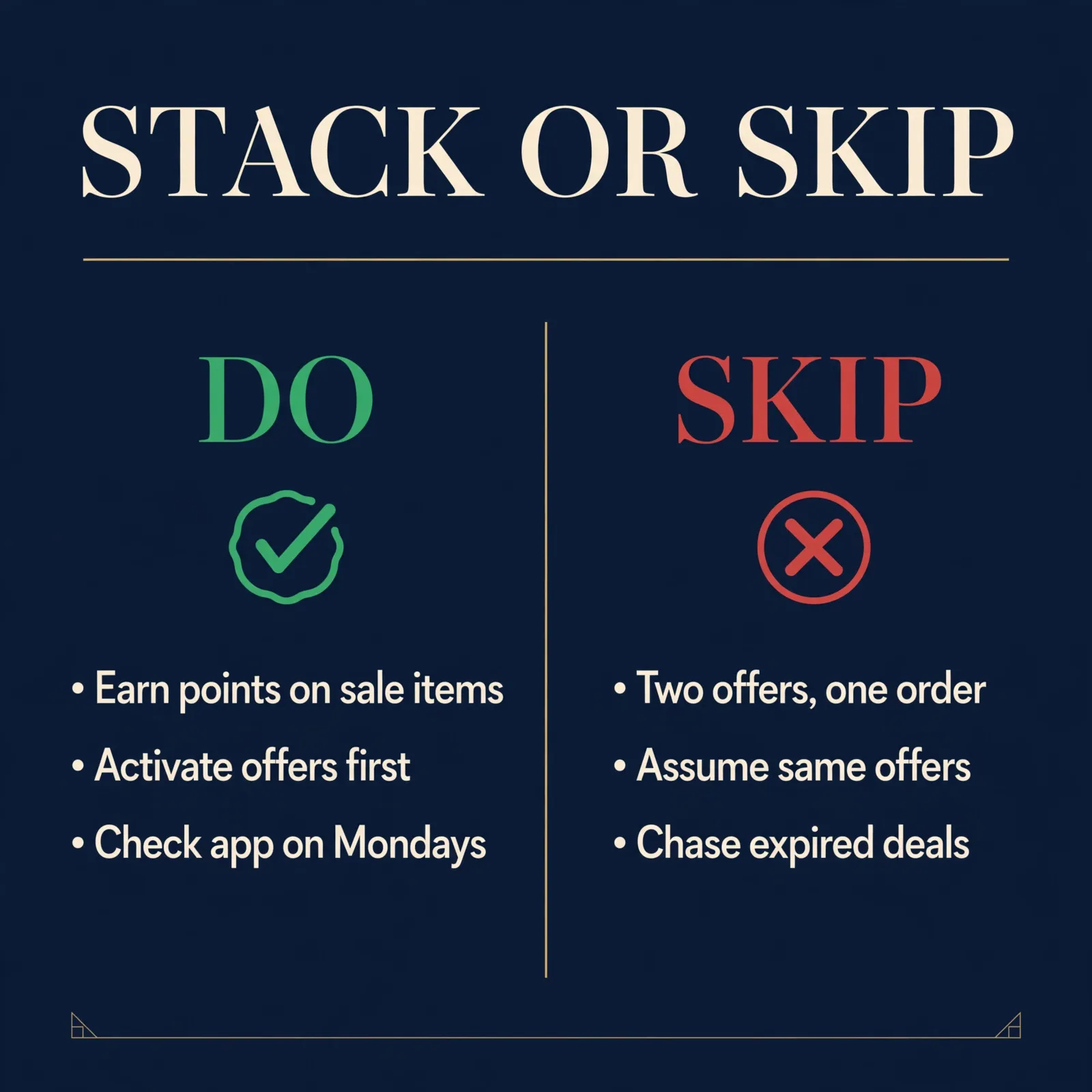 Infographic: Tim Hortons deal-stacking rules — what to do and what to skip